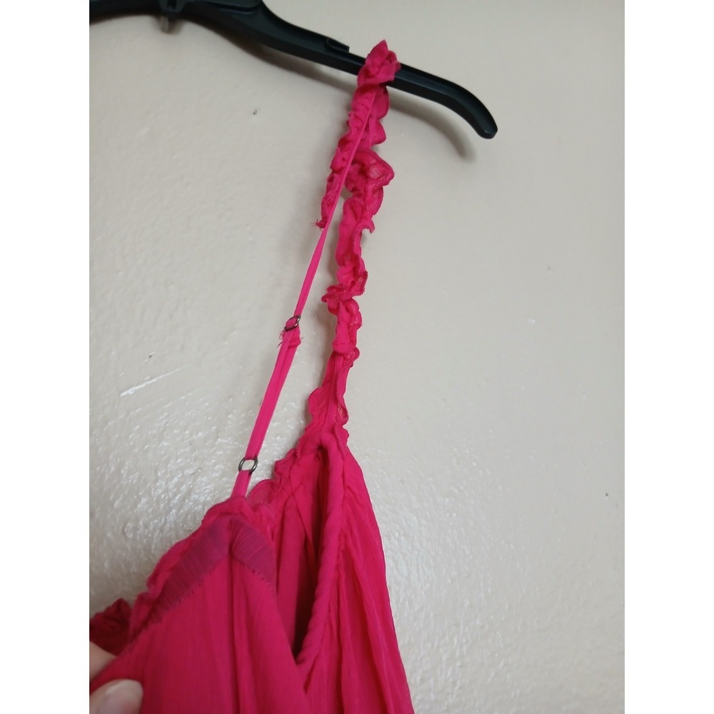 Anthropologie Dress XL Chiffon Maxi Boho Cottage Resort Beach Semi Formal - Picture 12 of 16